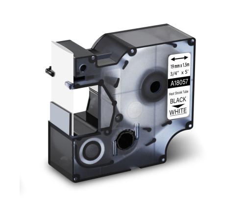 Kleepkirjalintmarkeerimislint DYMO RHINO 18057 19mm termokahanev toru mustvalgel analoog