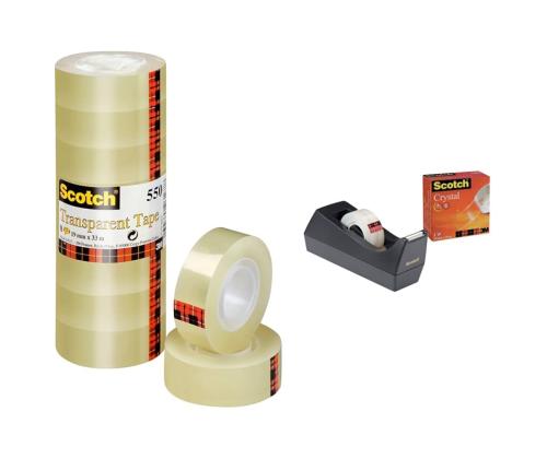 Kleeplint 12mm x 33m SCOTCH 550 kristallselge