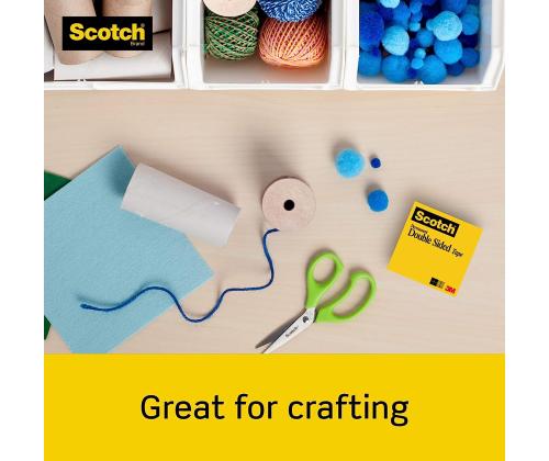 Kleeplint alusega Scotch D136 12mm x 6,3m kahepoolne läbipaistev