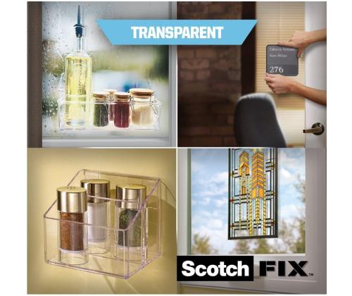 Kleeplint kahepoolne 19mm x1,5m SCOTCH Fix™ sisetingumustes läbipaistev