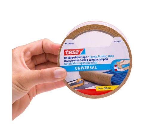 Kleeplint TESA, kahepoolne 50mmx10m, paigaldusteip