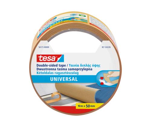 Kleeplint TESA kahepoolne 50mmx10m, paigaldusteip
