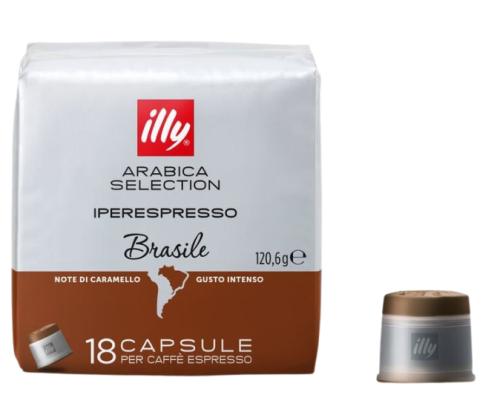 Kohvikapslid ILLY Arabica Selection Brazil, 18tk