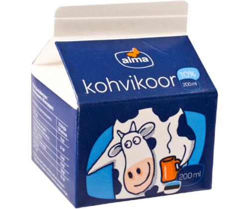 Kohvikoor ALMA 10% 200ml x 40
