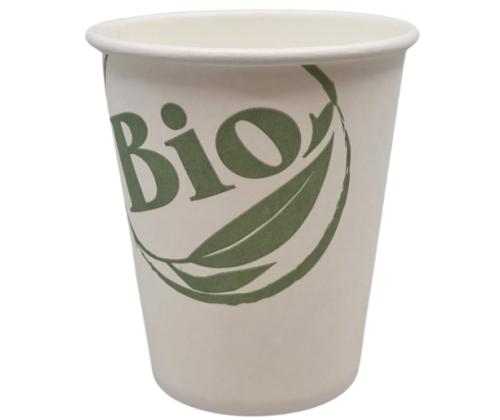 Kohvitops joogitops 250ml biolagunev komposteeritav valge 100tk