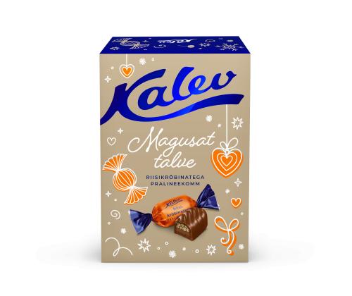 Kommid KALEV riisikrõbinatega pralineekomm piimašokolaadis 150g