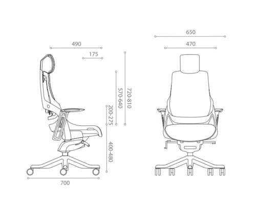 Kontoritooltöötool WAU must võrkkangas (120kg)