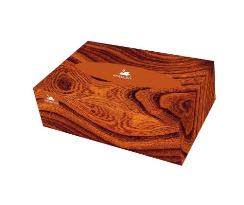 Kosmeetilised salvrätikud HARMONY 2-kihiline 19x20cm valge 150tk karbis