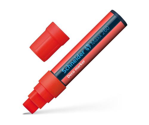 Kriidimarker-klaastahvlimarker SCHNEIDER Maxx 260, 2-15mm, punane
