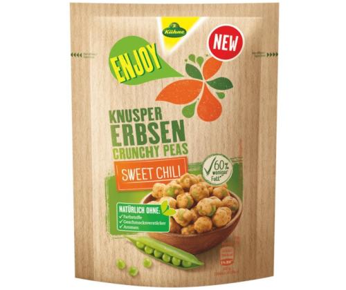 Krõbedad herned KÜHNE Enjoy, magusa tšilliga, 100g