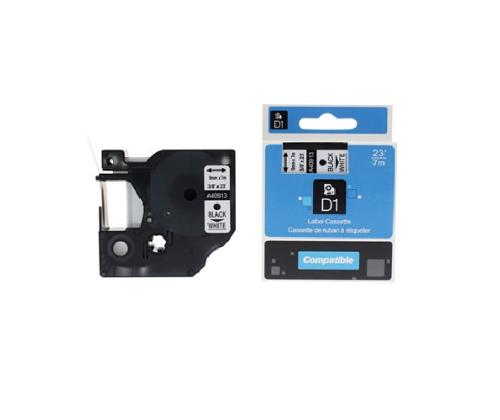 kleepkirjalint Dymo 40913 9mm must/valgel analoog