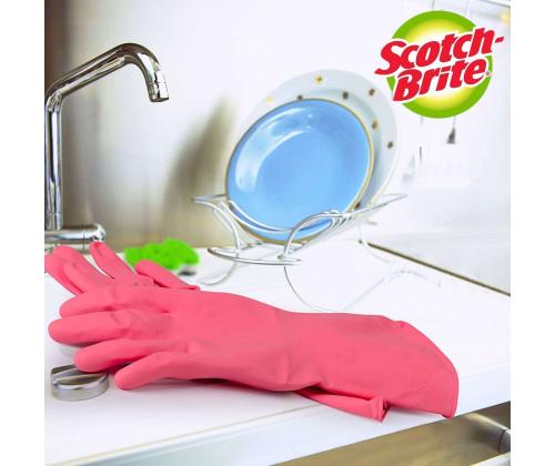 Kummikindad puuvilla voodriga SCOTCH-BRITE Ultra Sensitive, L