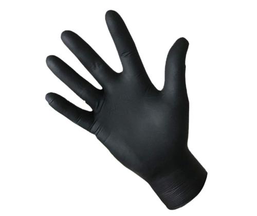 Kummikindadnitriilkindad puudrita BaltLine XL mustad 100tk