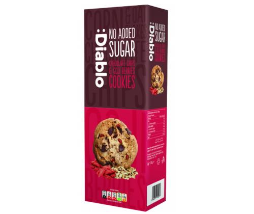 Küpsis DIABLO šokolaadi/goji m.ilma lis.suhkruta 135g