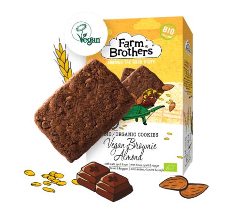 Küpsised Brownie & Almond FARM BROTHERS, 150g, vegan