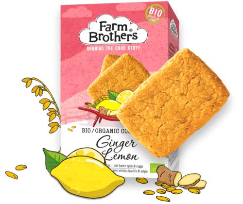 Küpsised Ingveri & sidruniga FARM BROTHERS, 150g
