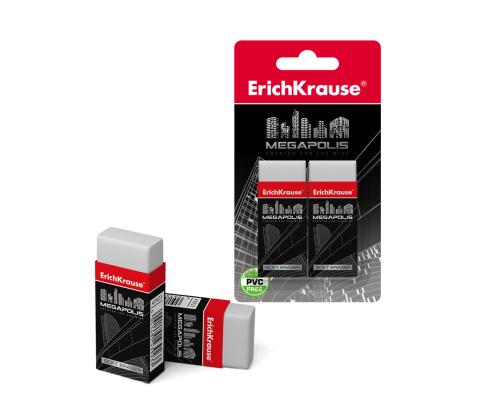 Kustukumm ERICH KRAUSE Megapolis 50x22x12mm extra Soft valge