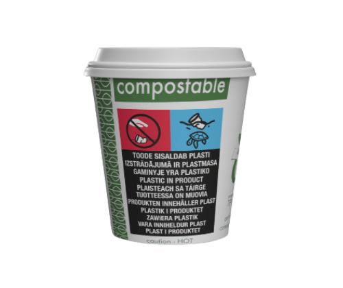 Kuuma joogi topsid kraft paberist, VEGWARE, 120 ml, pruun, pakis 50 tk