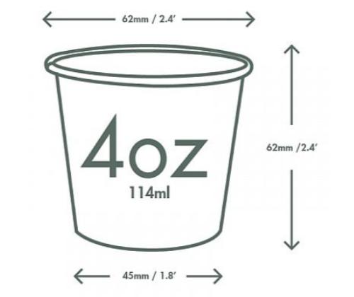 Kuuma joogi topsid kraft paberist, VEGWARE, 120 ml, pruun, pakis 50 tk