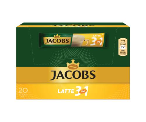 Lahustuv kohv JACOBS Cafe Latte 20x12,5g