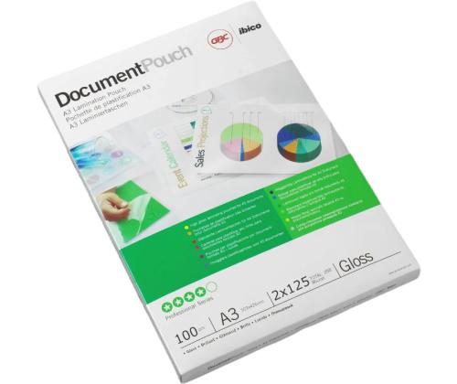 Lamineerimiskile A3 125mic 100 lehte IBICO läikiv