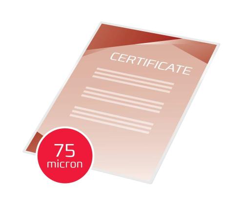 Lamineerimiskile kleebitav A4 75mic läikiv 25 lehte GBC