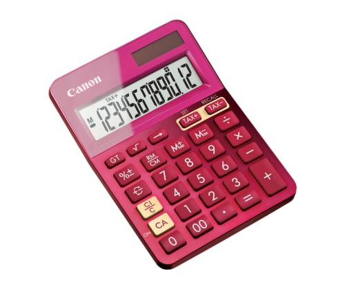 Lauakalkulaator CANON LS-123 roosa 12-kohaline
