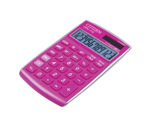 Lauakalkulaator CITIZEN CPC-112 roosa