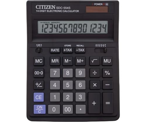 Lauakalkulaator Citizen SDC-554S 14-kohaline