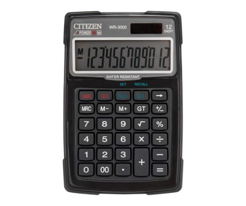 Lauakalkulaator CITIZEN WR-3000 veekindel