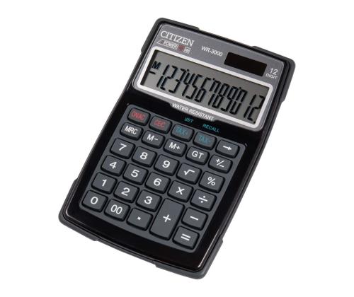Lauakalkulaator CITIZEN WR-3000 veekindel