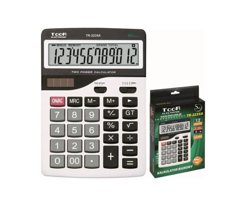 Lauakalkulaator TOOR TR-2235 12 kohaline suured nupud