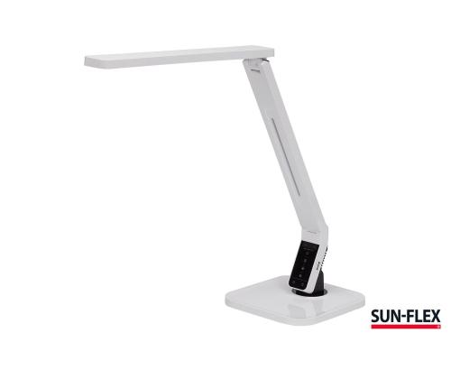 Laualamp SUN-FLEX Inlite valge 105100, integreeritud LED 9W, 1000-1100Lux, 2500-7000K, puutetundlik, USB port DS 5V