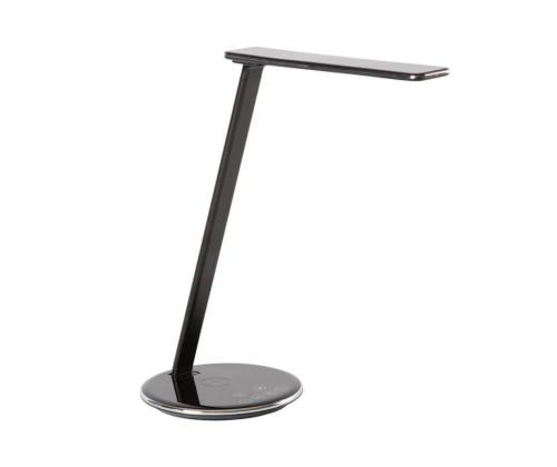 Laualamp SUN-FLEX Qlite must 103105, H-35cm, integreeritud LED 5W, 200-800Lux , 2800-5600K, puutetundlik, QI juhtmevaba laadija