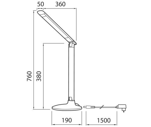 Laualamp LED Gina hõbedane
