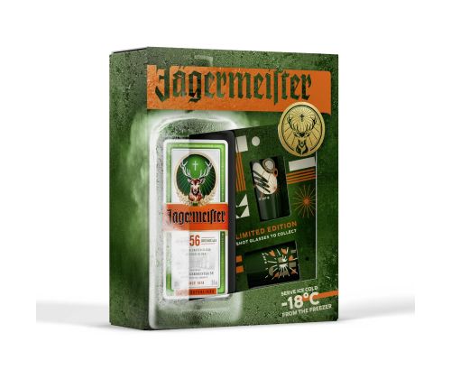Liköör JÄGERMEISTER 35% 70cl +2 pitsi (karbis)