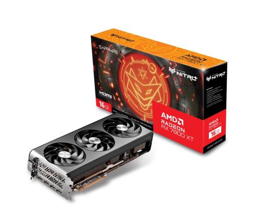Graphics Card SAPPHIRE AMD Radeon RX 7800 XT 16 GB GDDR6 256 bit PCIE 4.0 16x 2xHDMI...