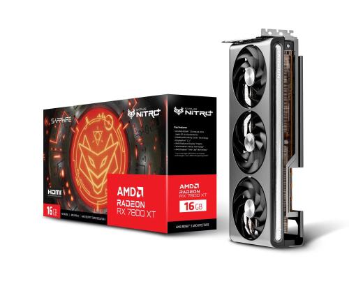 Graphics Card SAPPHIRE AMD Radeon RX 7800 XT 16 GB GDDR6 256 bit PCIE 4.0 16x 2xHDMI...