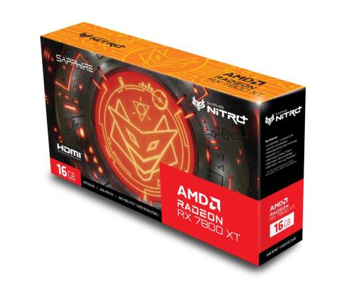 Graphics Card SAPPHIRE AMD Radeon RX 7800 XT 16 GB GDDR6 256 bit PCIE 4.0 16x 2xHDMI...