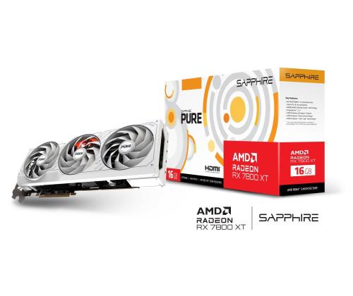 Graphics Card SAPPHIRE AMD Radeon RX 7800 XT 16 GB GDDR6 256 bit PCIE 4.0 16x 2xHDMI...