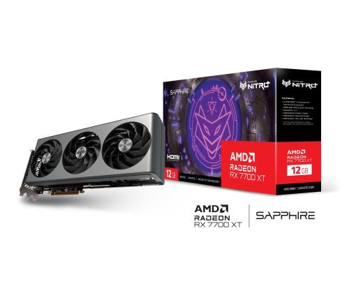 Graphics Card SAPPHIRE AMD Radeon RX 7700 XT 12 GB GDDR6 192 bit PCIE 4.0 16x 2xHDMI...