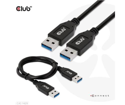 CABLE USB3.1 3A 0.5M/M/M CAC-1409 CLUB3D