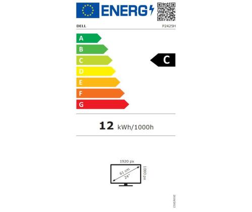 LCD Monitor DELL P2425H 23.8" Business Panel IPS 1920x1080 16:9 100Hz Matte 8 ms Swivel Pivot...