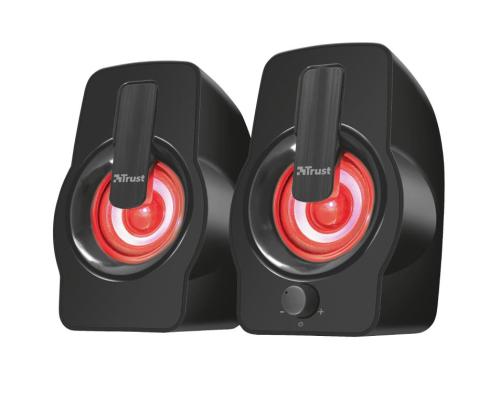 Speaker TRUST Gemi RGB P.M.P.O. 12 Watts 1xAudio-In Black 22948