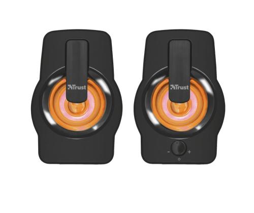 Speaker TRUST Gemi RGB P.M.P.O. 12 Watts 1xAudio-In Black 22948