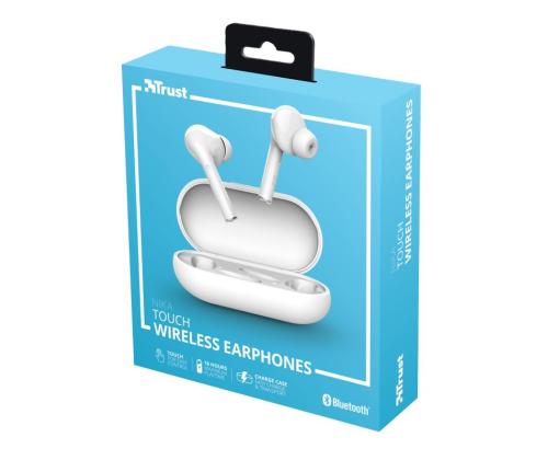 HEADSET NIKA TOUCH BLUETOOTH/WHITE 23705 TRUST
