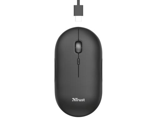 MOUSE USB OPTICAL WRL/PUCK RECHARGEABLE 24059 TRUST