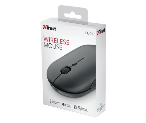 MOUSE USB OPTICAL WRL/PUCK RECHARGEABLE 24059 TRUST