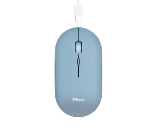 MOUSE USB OPTICAL WRL/PUCK RECHARGEABLE 24126 TRUST