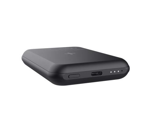 POWER BANK WRL 5000MAH/MAGNO BLACK 24877 TRUST